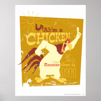 Poster Brouillard Ah'm un poulet
