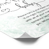 Poster Brouillard cerf rose hiver Ne pas dire jeu de bébé (Coin)