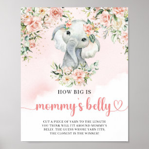 Poster Brouillard d'éléphant de bébé mignon Quelle taille