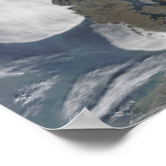 Poster Brouillard marin en Scandinavie (Coin)