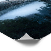 Poster Brouillard mystérieux piégé dans une forêt de sapi (Coin)