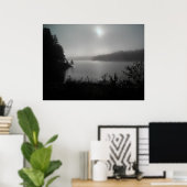 Poster Brouillard sur le lac Cleveland (Bureau à domicile)
