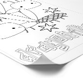 Poster Brouilles à coloration mignonne (Coin)