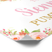 Poster Broussailler Floral Citrouille Anniversaire Citrou (Coin)