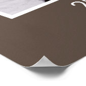Poster Brown 2 Photo Puis Maintenant Classe de Graduation (Coin)