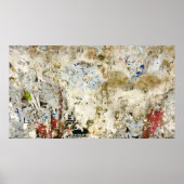 Poster Brown and red wallpaper (Devant)