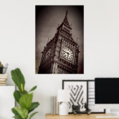 Poster Brown Big Ben Art Photographie (Bureau à domicile)