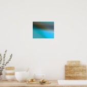 Poster Brown bleu turquoise et gris #2 Abstrait moderne (Cuisine)