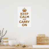 Poster Brown Calme et marche (Cuisine)