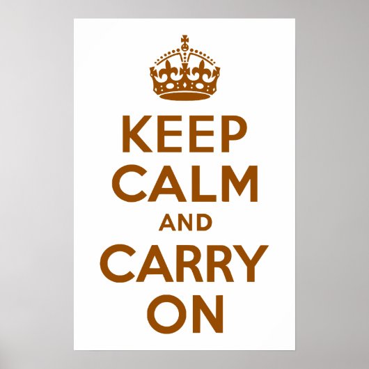 Poster Brown Calme et marche (Devant)