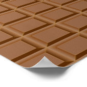Poster Brown dalle de chocolat (Coin)