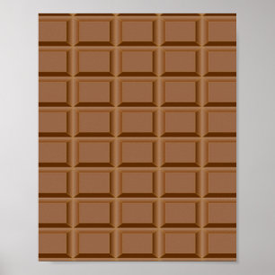 Poster Brown dalle de chocolat