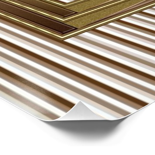 Poster Brown de la bande de chat (Coin)