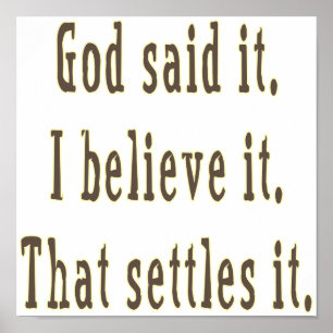 Poster Brown Dieu L'A Dit