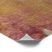 Poster Brown et blanc abstrait (Coin)