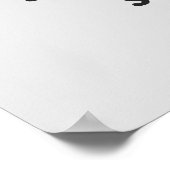 Poster Brown fille Ballerina avec devis (Coin)