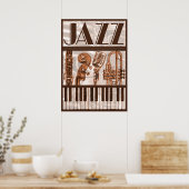 Poster Brown Jazz Music (Cuisine)