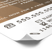 Poster Brown Ombre Stripes, Peintre & Décorateur (Coin)