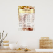 poster Brown or parties scintillant aquarelle prix (Cuisine)