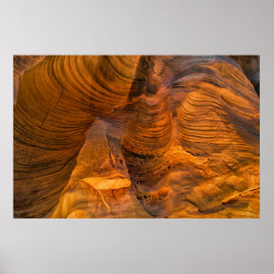 Poster Brown rock formation