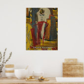 Poster Brown Snowman (Cuisine)