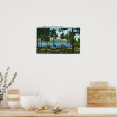 Poster Brown Swan Park Vue sur le lac (Cuisine)