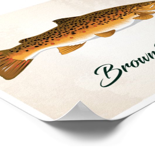 Poster Brown Trout (Coin)