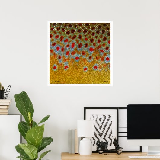 Poster Brown truite (Bureau à domicile)