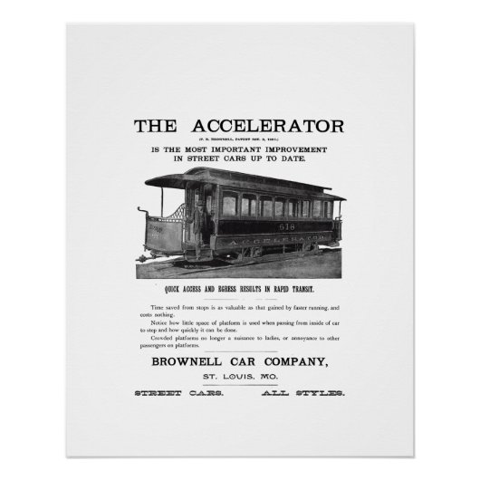 Poster Brownell Car Company (Devant)