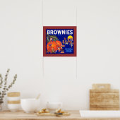 Poster Brownies Marque California Oranges (Cuisine)