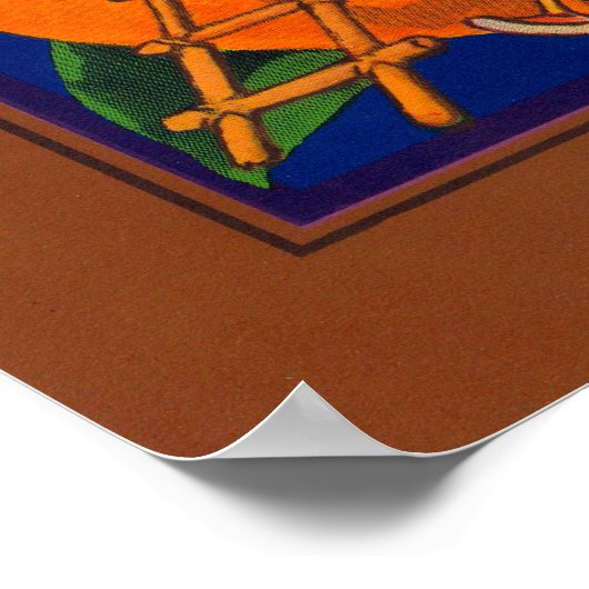 Poster Brownies Marque Citrus Étiquette (Coin)