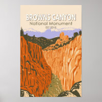 Browns Canyon National Monument Colorado Vintage