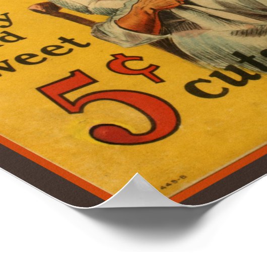 Poster Brown's Mule Chewing Tabac Publicité (Coin)