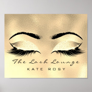 Poster Browns Nom Maquillage Artiste Beauté Studio Lashes