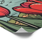 Poster Broyeurs Pays-Bas de texte personnalisé (Coin)