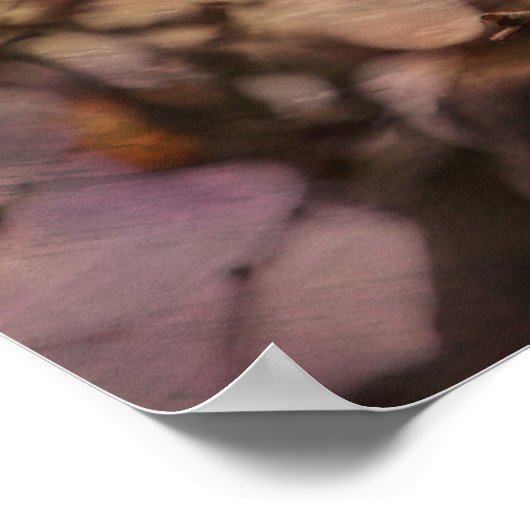 Poster Bruant dans un arbre de pomme de crabe (Coin)