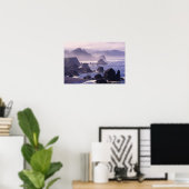 Poster Bruant matinal le long de la côte de l'Oregon près (Bureau à domicile)