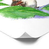 Poster Bruant, Oiseau, Jardin, Nature animale (Coin)