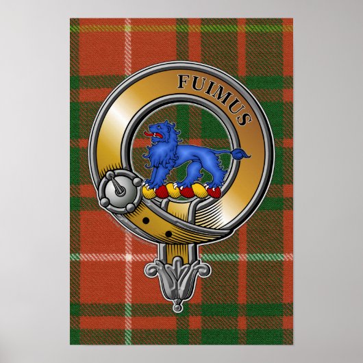 Poster Bruce Tartan & Badge (Devant)