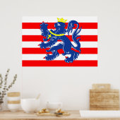 Poster Bruges ville Drapeau Belgique (Cuisine)