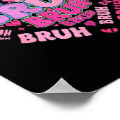 Poster Bruh 67 Six Seven 6 7 Mème Saint-Valentin Groovy F (Coin)