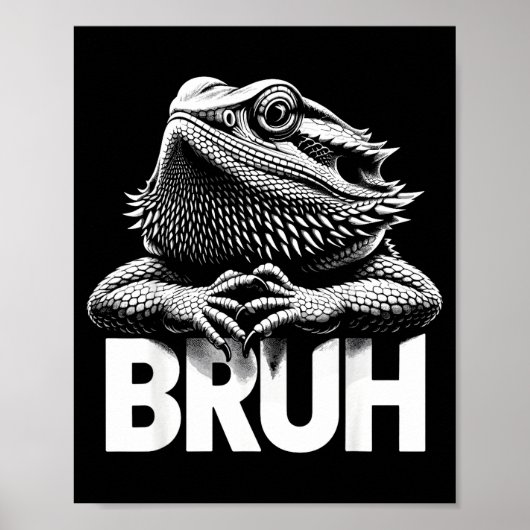 Poster Bruh Bearded Dragon (Devant)