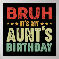 Bruh C'est la tante Vintage d'anniversaire de ma t