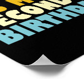 Poster Bruh C'est mon deuxième anniversaire drôle 2 ans e (Coin)