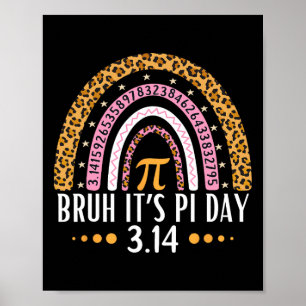 Poster Bruh C'est Pi Day 3.14 Pi Symbole Funny Pi Day Ens