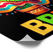 Poster Bruh Cinco De Mayo Parti Mexicain Dabbing Cactus B (Coin)