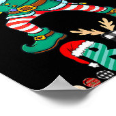 Poster Bruh Dabbing Elf Funny Kids Boys Mens Christmas Ma (Coin)