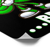 Poster Bruh Dabbing Shamrock - Drôle de St Patricks Day A (Coin)