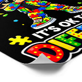 Poster Bruh être différent puzzle dabbing autisme (Coin)