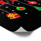 Poster Bruh Funny Christmas Red Plaid Teens Boys Kids Xma (Coin)